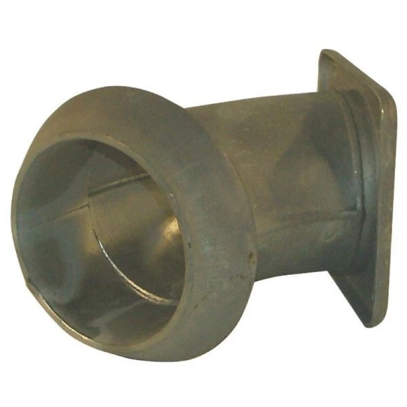 KKV 6"+vierkantflens+bocht 45° 1 KKV 6"+vierkantflens+bocht 45°