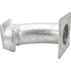 KKV 4"+vierkantflens+bocht 45°