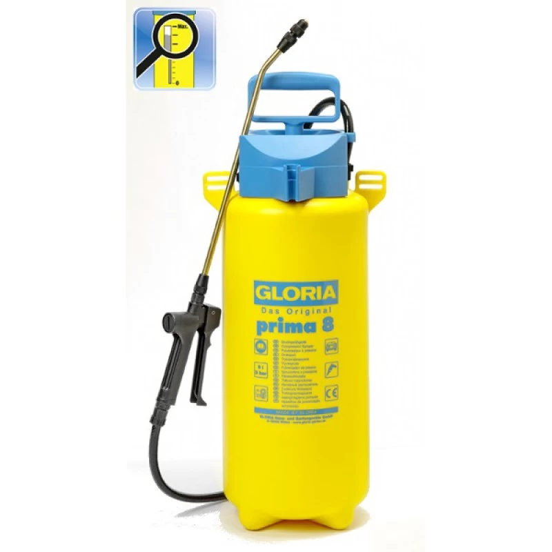 Drukspuit Gloria Prima 8, Knst. 8-liter 1 Drukspuit Gloria Prima 8, Knst. 8-liter