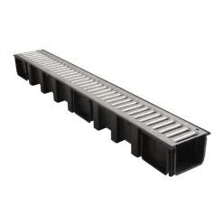 Unidrain AfvoerGoot En Gegalvaniseerd Rooster 1000mm X 98mm