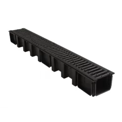 Unidrain AfvoerGoot En Kunststof Rooster 1000mm X 115mm