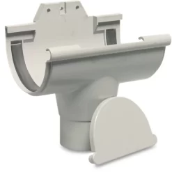 Mega Nicoll Pvc Eindstuk Met Uitloop 170mm, Universeel Grijs