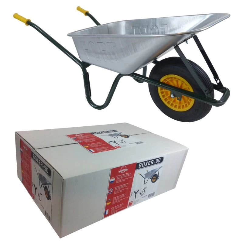 Fort Boxer 90L Kruiwagen In Doos 1 Fort Boxer 90L Kruiwagen In Doos