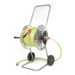 Talen Tools Haspel, Gemonteerd 25m - 1/2" Met Gele Tuinslang En Koppelingen