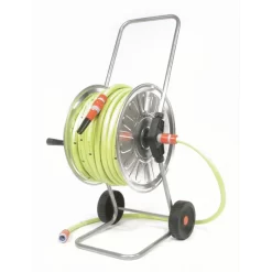 Talen Tools Haspel, Gemonteerd 50m - 5/8" Met Gele Tuinslang En Koppelingen