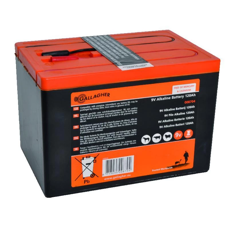 Gallagher Powerpack Batterij (9V, 120Ah) 1 Gallagher Powerpack Batterij (9V, 120Ah)