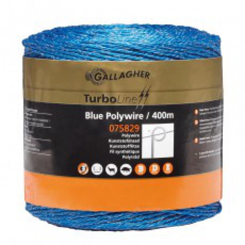 Gallagher Kunstofdraad Blauw 400m 1 Gallagher Kunstofdraad Blauw 400m