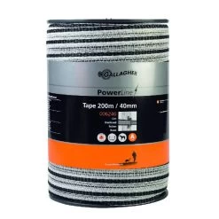 Gallagher Powerline Lint 40mm Wit 200m