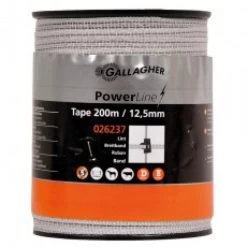 Gallagher Powerline Lint 12,5mm Wit 200m